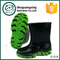 kid boy nude black and green boots D-518